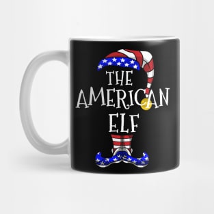 America Elf Family Matching Christmas Holiday Group Gift Pajama Mug